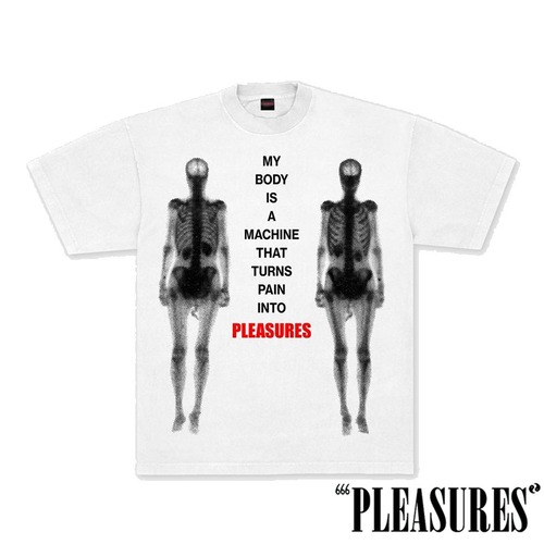 【PLEASURES/プレジャーズ】MACHINE T-SHIRT Tシャツ / WHITE / SP26-13952