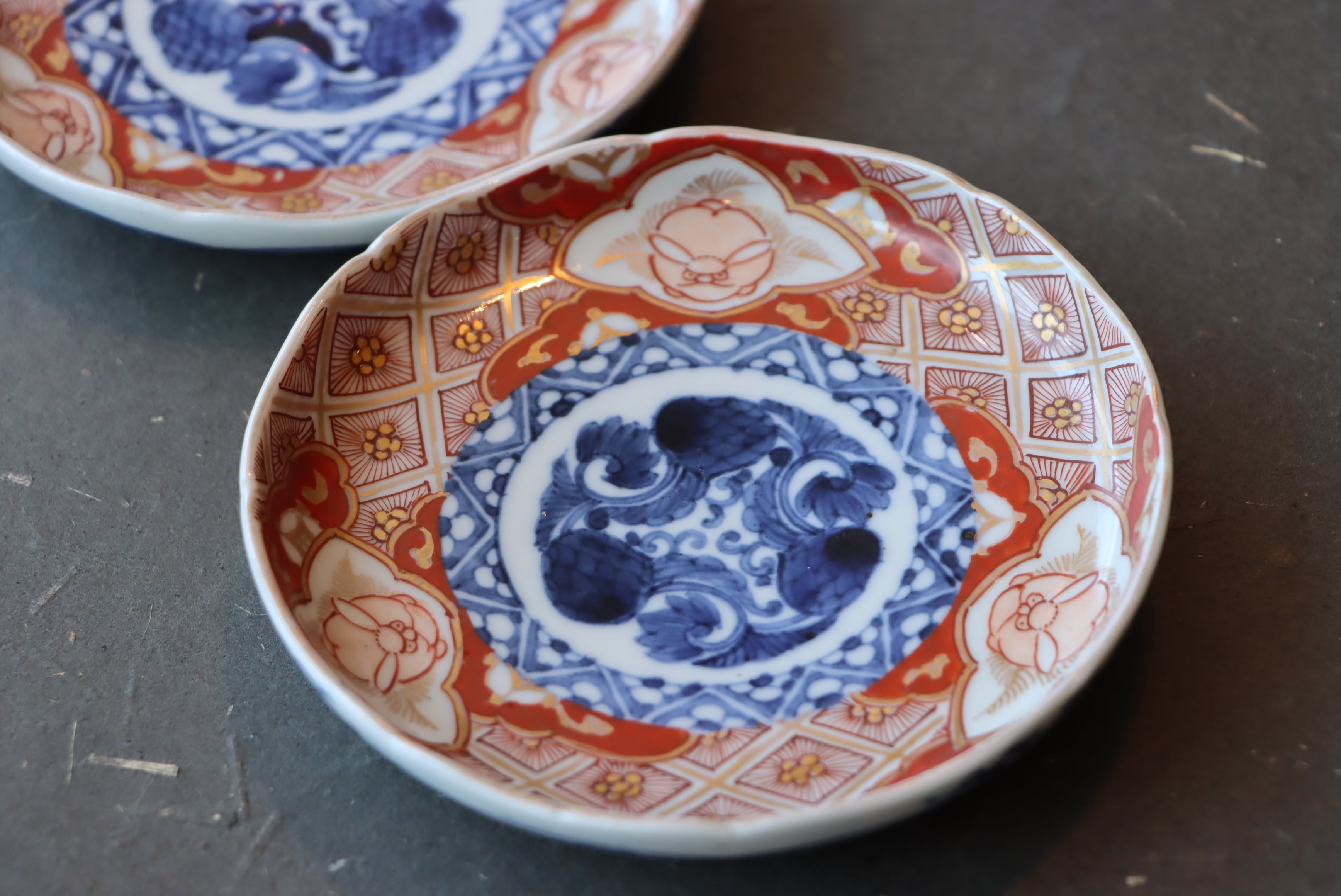 伊万里焼色絵丸文に扇図のぞき5個 [B31668] 伊万里焼色絵丸文に扇図のぞき5個 [B31668] 【公式通販】