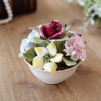 英国コールポートCoalport 陶花フラワーアレンジ薔薇小花 ボーンチャイナ thumbnail 3