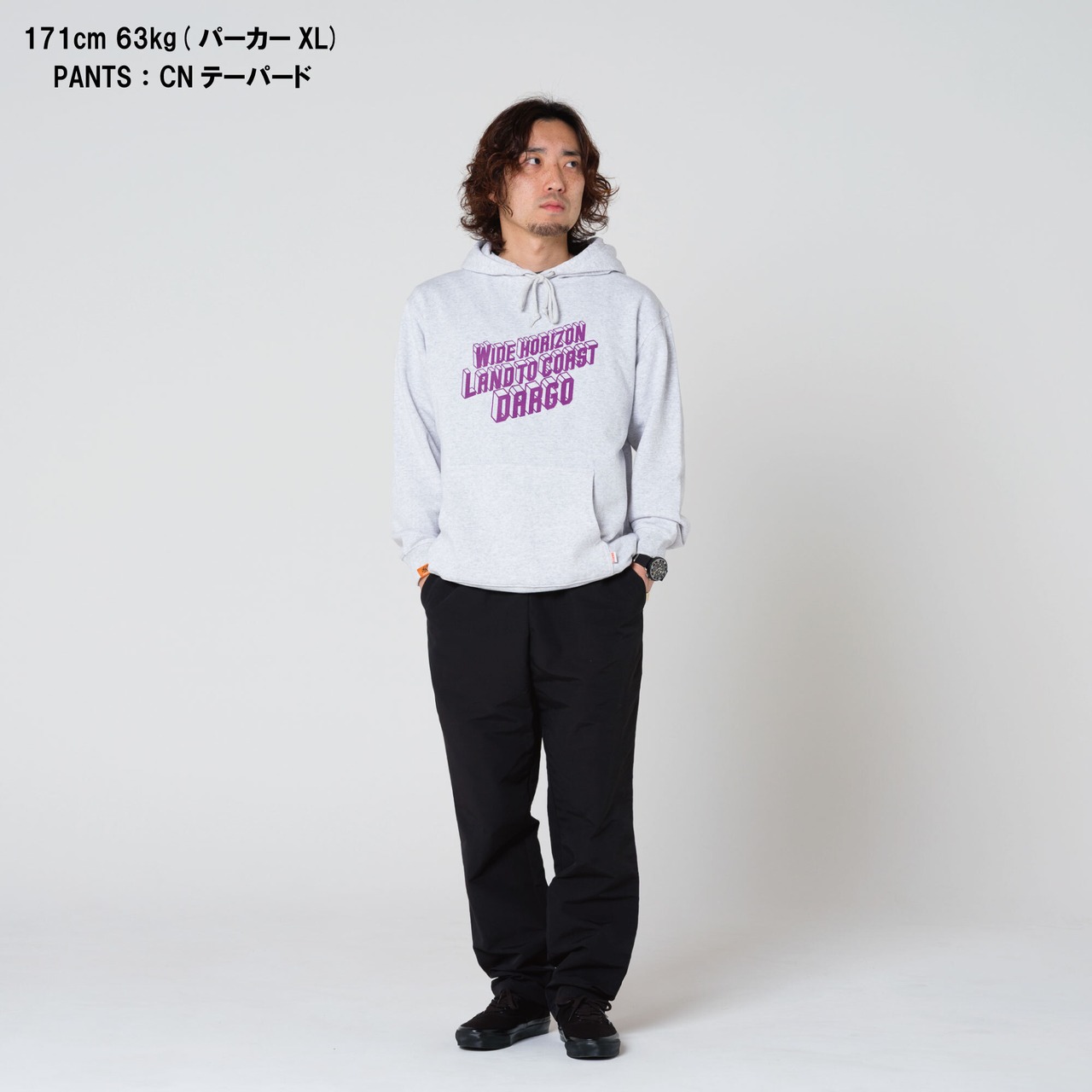 【DARGO】"WIDE HORIZON" 8onz Mid Weight Pull Over Hoodie（3color）