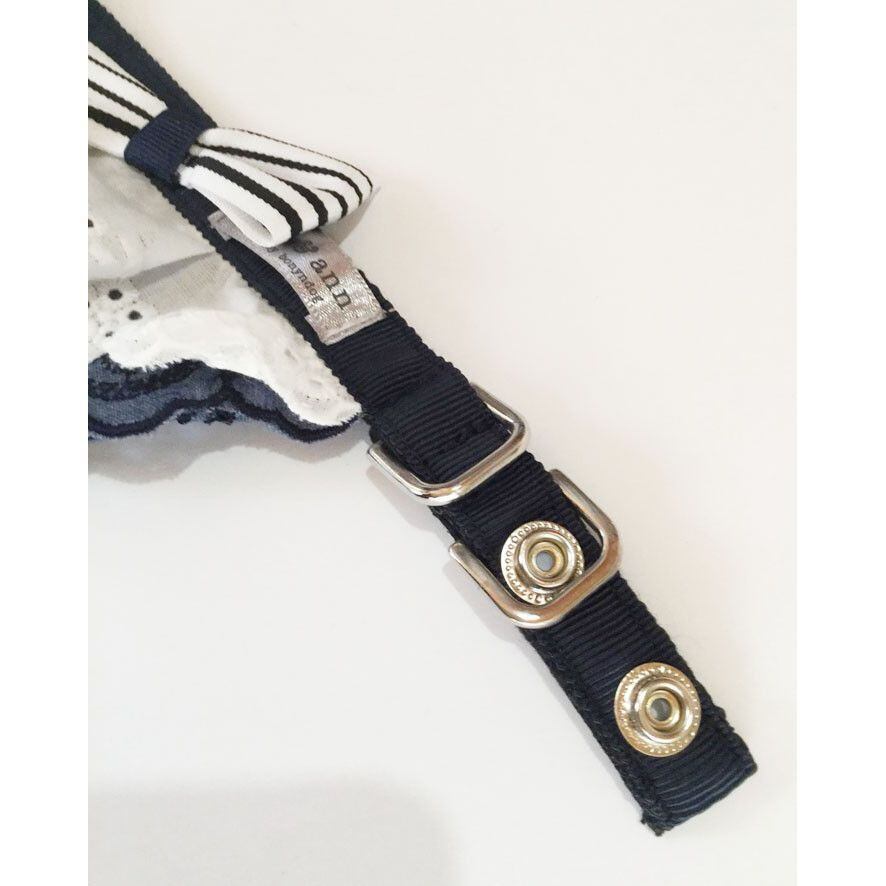 bonyndog【正規輸入】スクールルック　首輪＆リード　ネイビー 0044