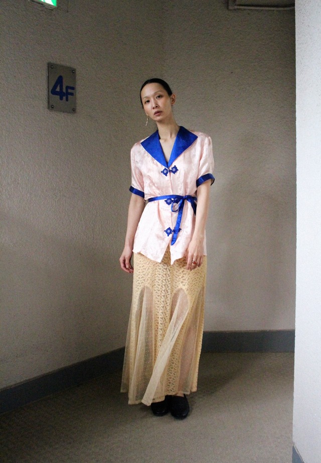 50s chinoiserie top
