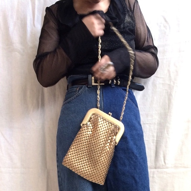 gold chain bag