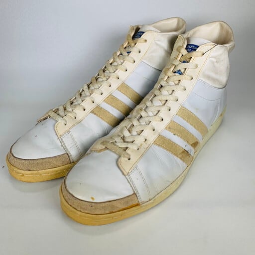 ~80's adidas K.ABDUL JABBAR アディダス カリーム アブドゥル ジャバー 名作 バスケットボールシューズ シグネーチャーモデル オリジナル フランス製 US13 希少 ヴィンテージ BA-861 RM1230H