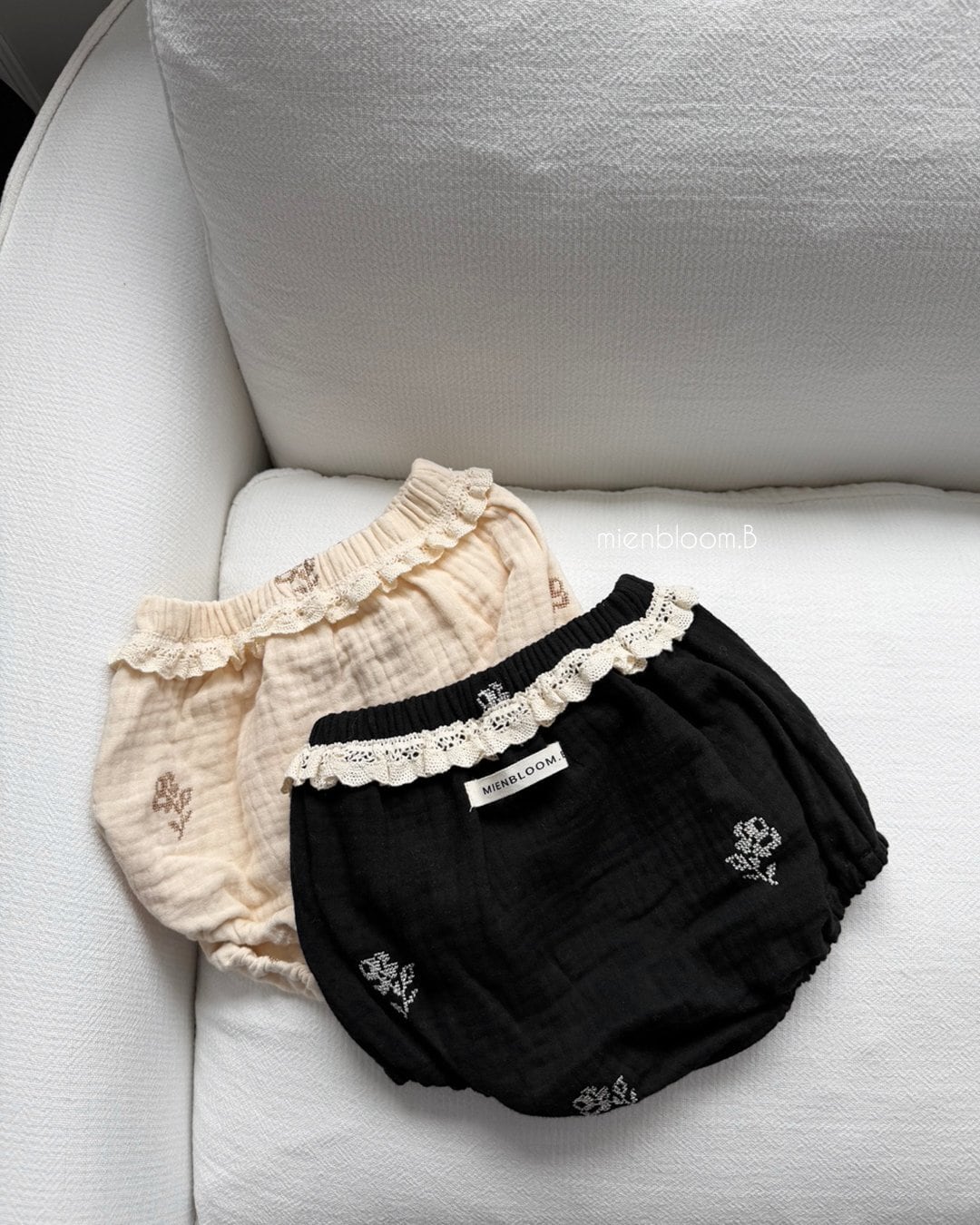 送料無料【予約】/ baby ロース刺繍ブルマ / mienbloom