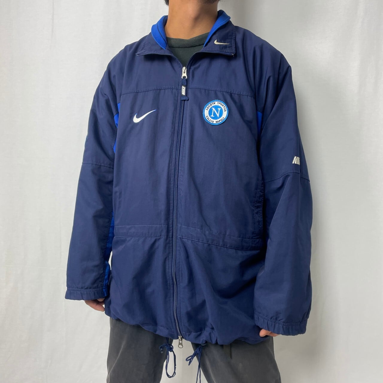 90年代 NIKE ナイキ SSC Napoli サッカー チームロゴ ナイロン ...