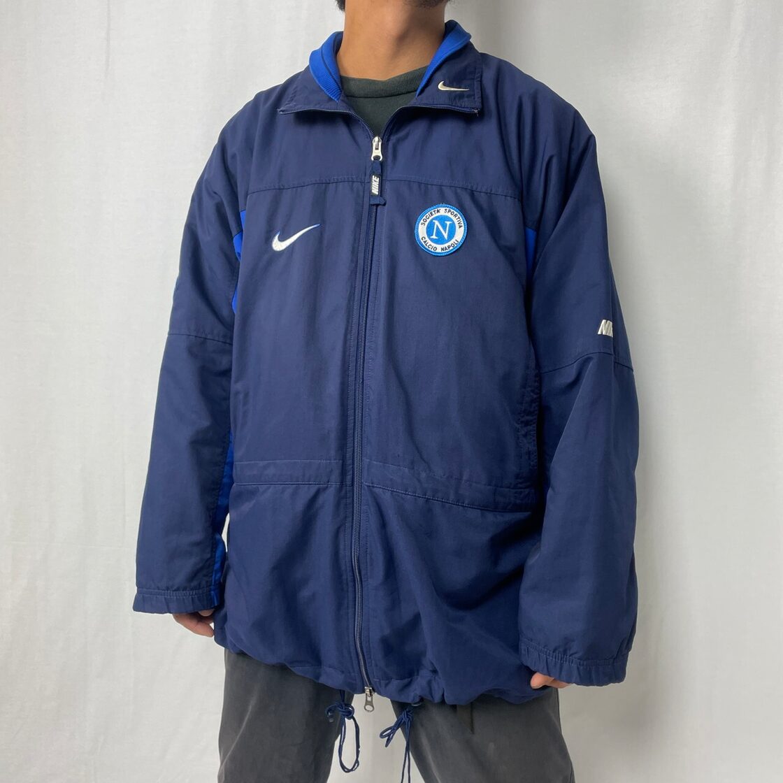 90年代 NIKE ナイキ SSC Napoli サッカー チームロゴ ナイロン 