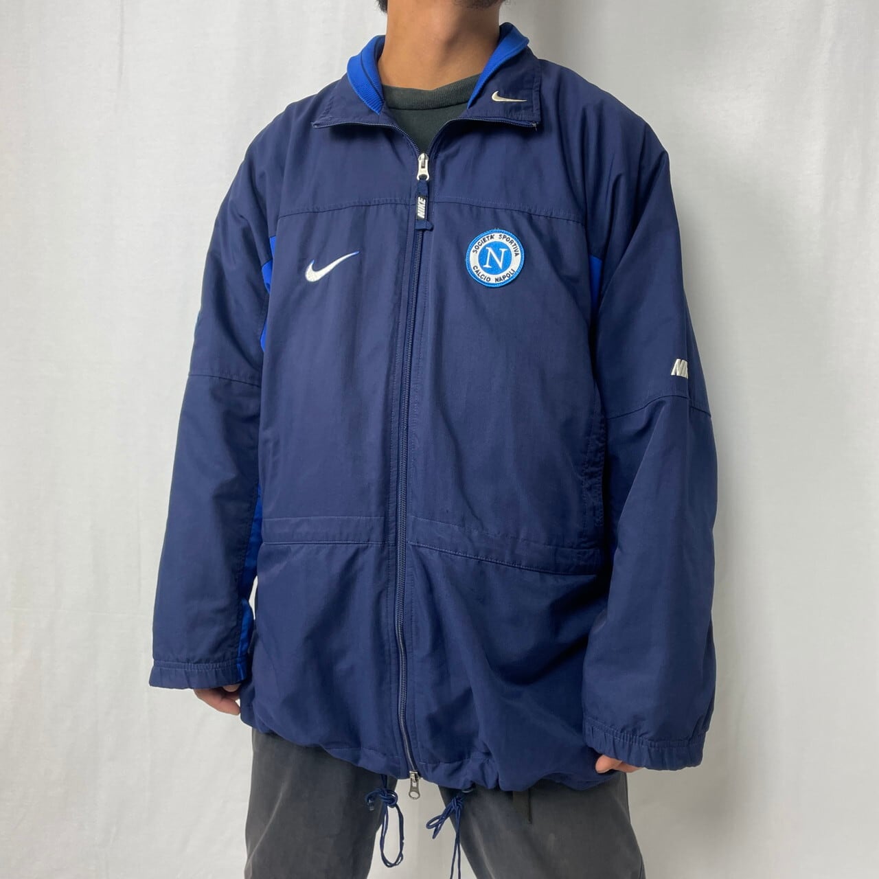 90年代 NIKE ナイキ SSC Napoli サッカー チームロゴ ナイロン 