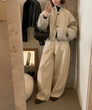 ショート丈◆ダウンジャケット・2collar【a-50165】