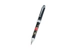 37-1208　 漆芸国産プラチナ製高級多機能ボールペン 赤富士 Lacquer Art Platinum Ballpoint Pen w Red Mt. Fuji