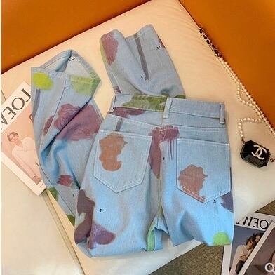 3size / ボタニカルデニムパンツ