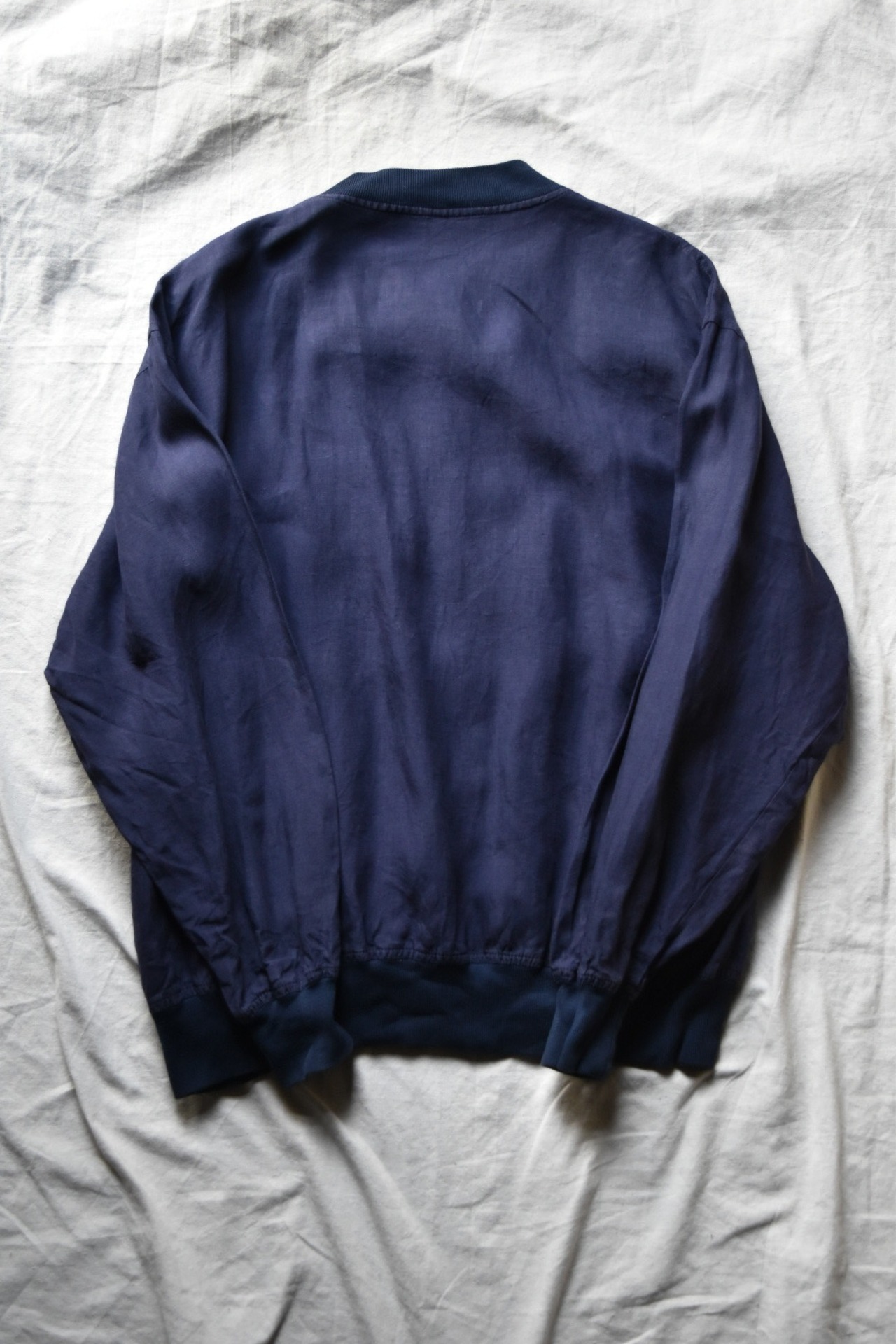 Navy Italy linen blouson