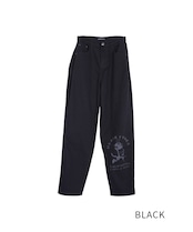 COOLA BASEコットンワイドスナップパンツ (BLACK) CQ-47089