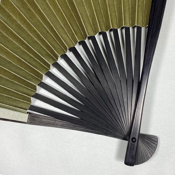 渋扇8寸5分 ＃緑色 | 端虚堂 ONLINE STORE