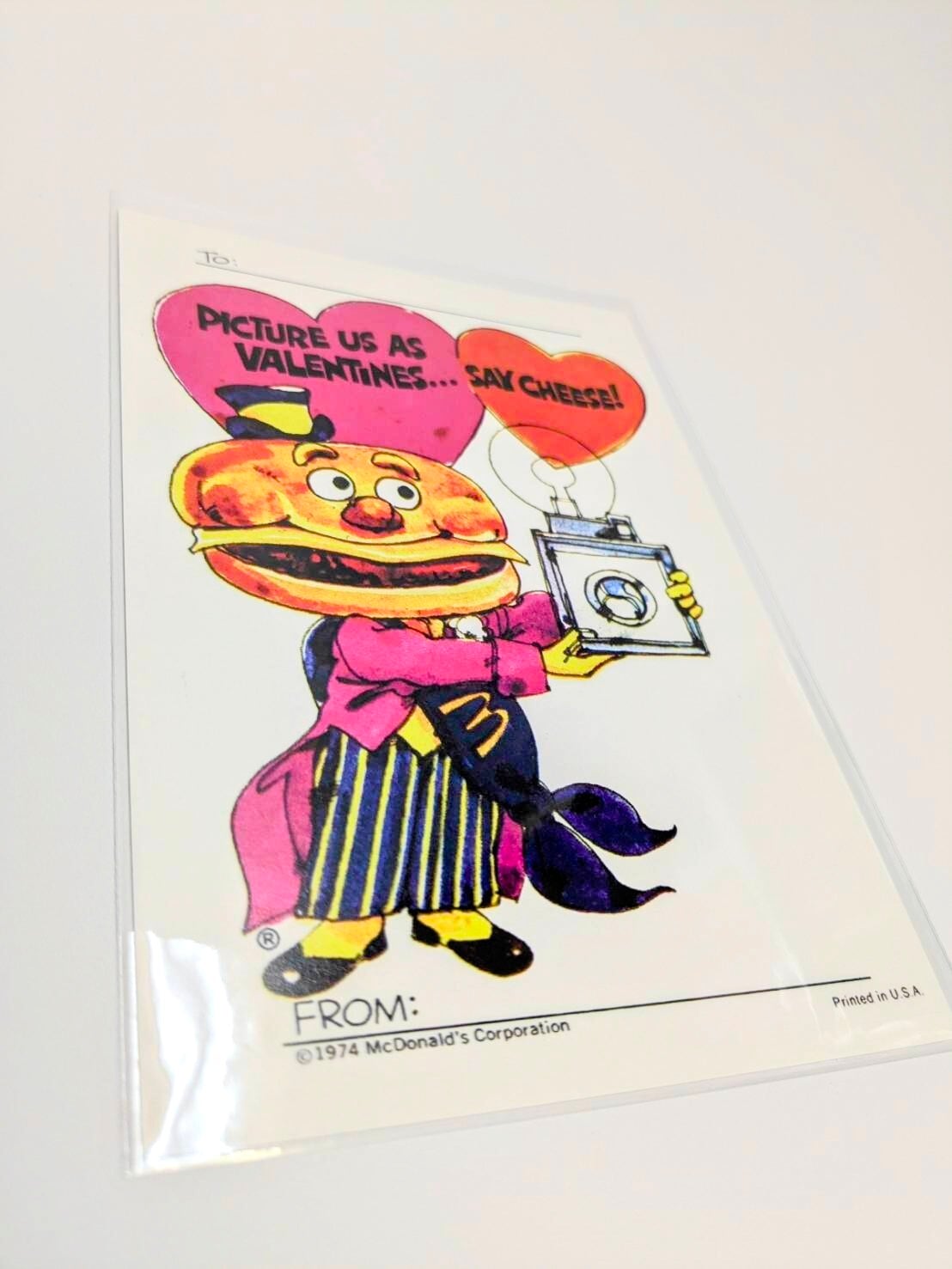 【 McDonald (マクドナルド) 】(AP0034) Mayor McCheese(メイヤーチーズマック) POST CARD ポストカード〚アメリカン雑貨 アメトイ〛