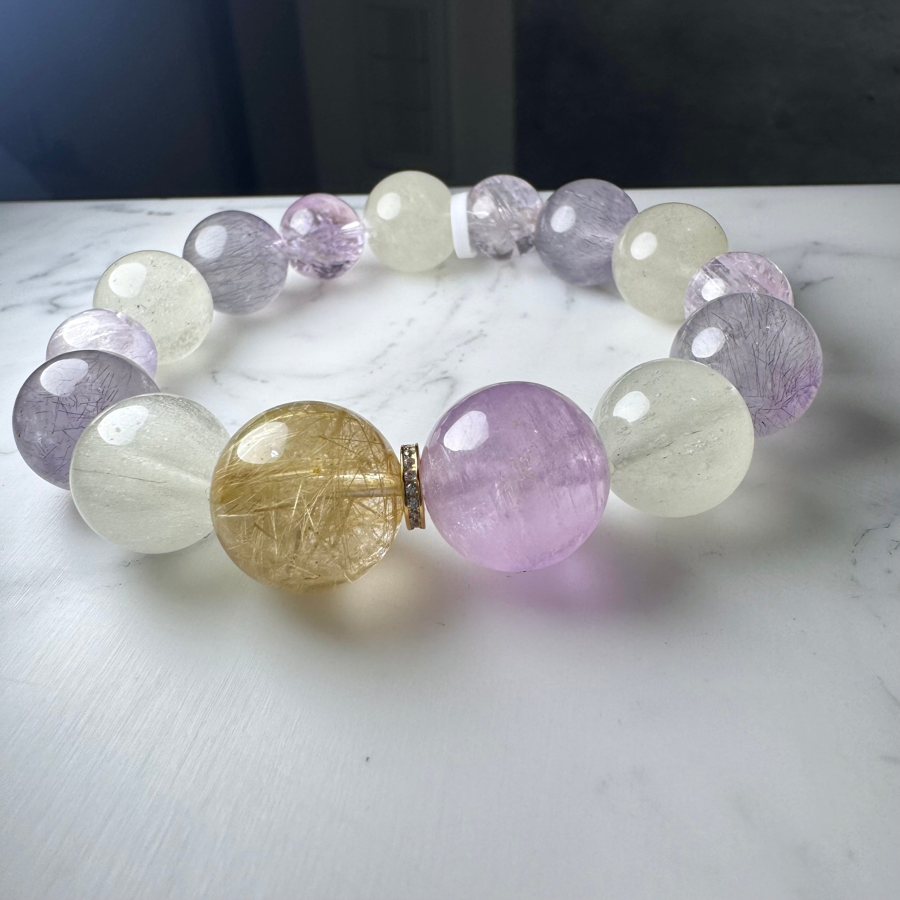 ロマネサイトインアメジストブレスレット15.3ミリ ロマネサイトインアメジストブレスレット15.3ミリ 【公式通販】