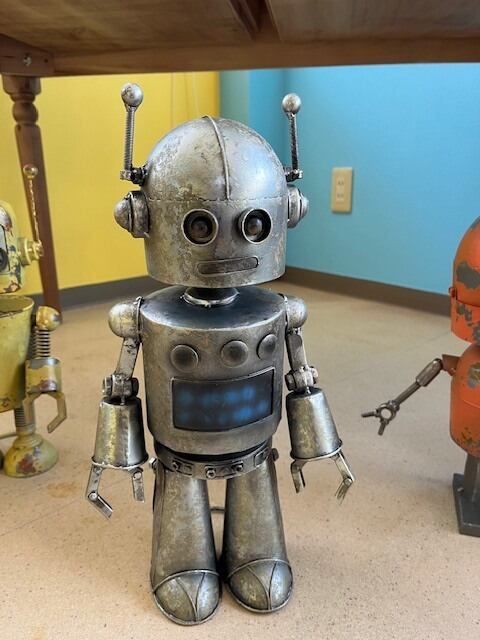 ブリキ 玩具 おもちゃ メタル ロボット Robot 人工知能 AI 金 ゴールド