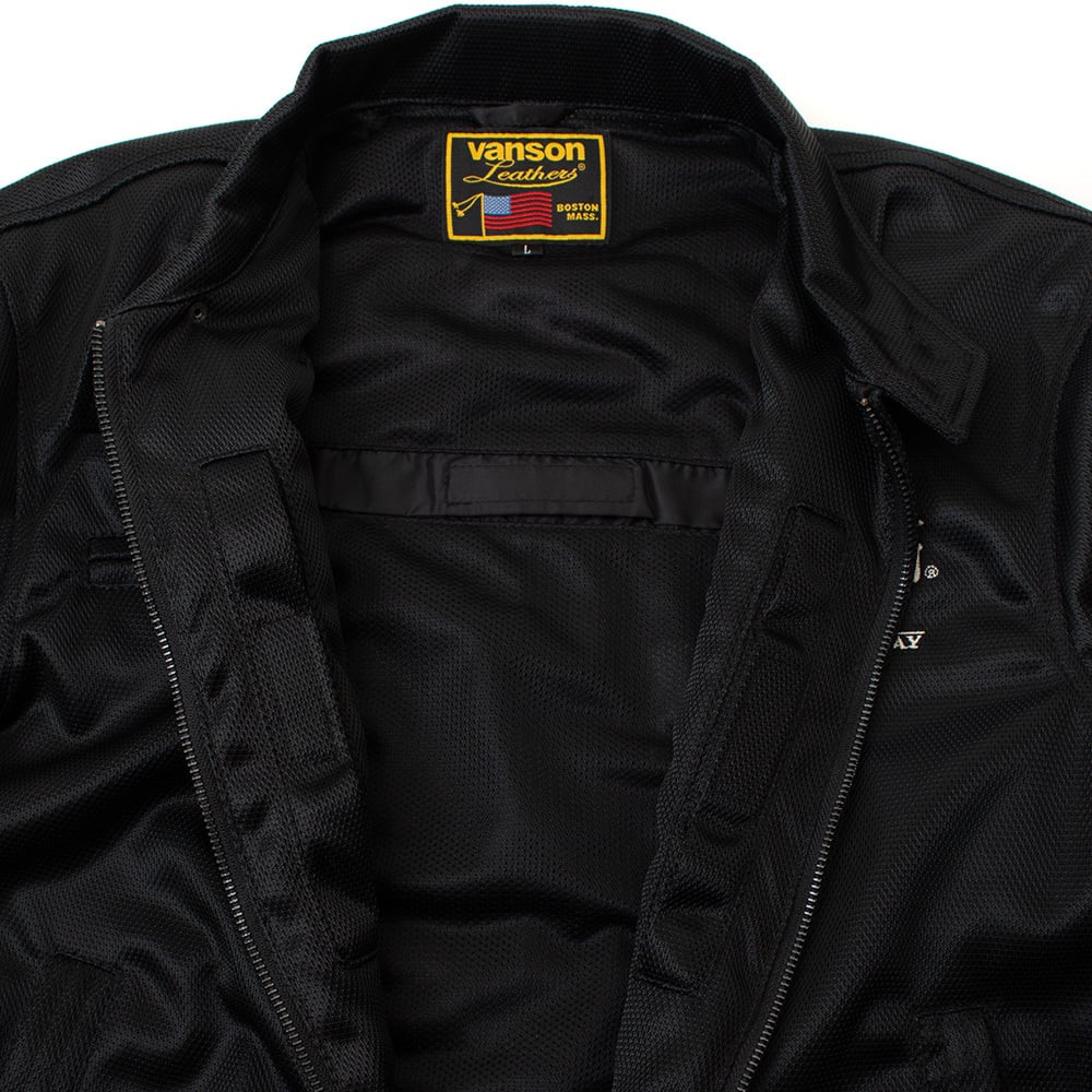 VSE26103S メッシュスウィングトップジャケット | vansonleathers