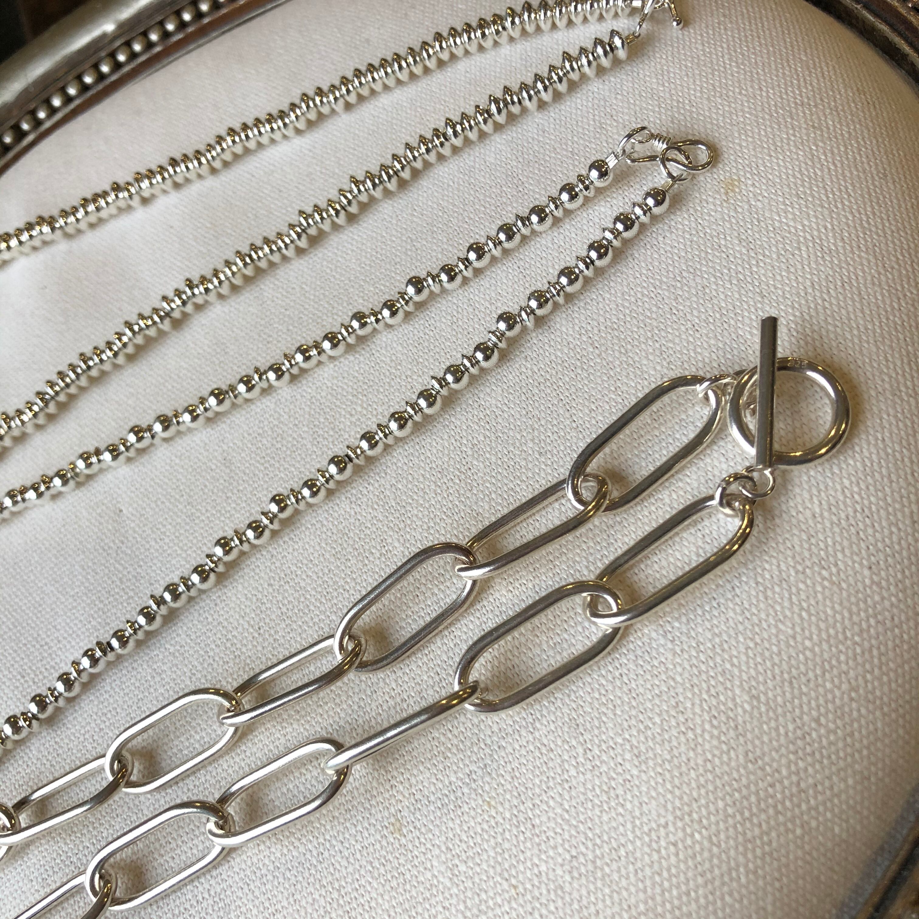 定番入荷 VINTAGE ヴィンテージ OVAL オーバルチェーンネックレス 925