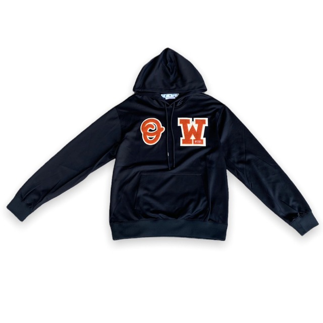 OFF WHITEOW PATCH SLIM HOODIEBLACKORANGE