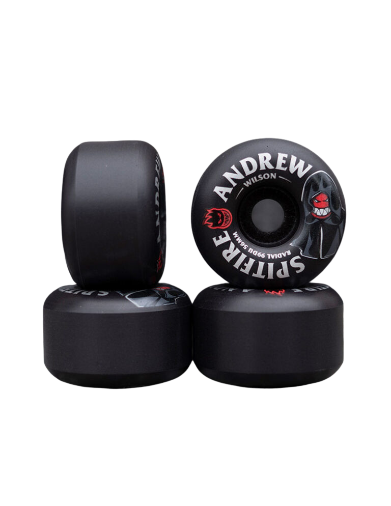 ☆ヒーラー出品☆アンティーク☆1974イングランド製☆WheelRight ☆ SPITFIRE】Andrew Wilson Pro Model 56mm 99DU RADIAL - Black (4個