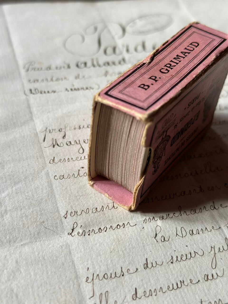仏グリモー社 手のひらサイズのミニトランプ B.P. GRIMAUD | Brocante