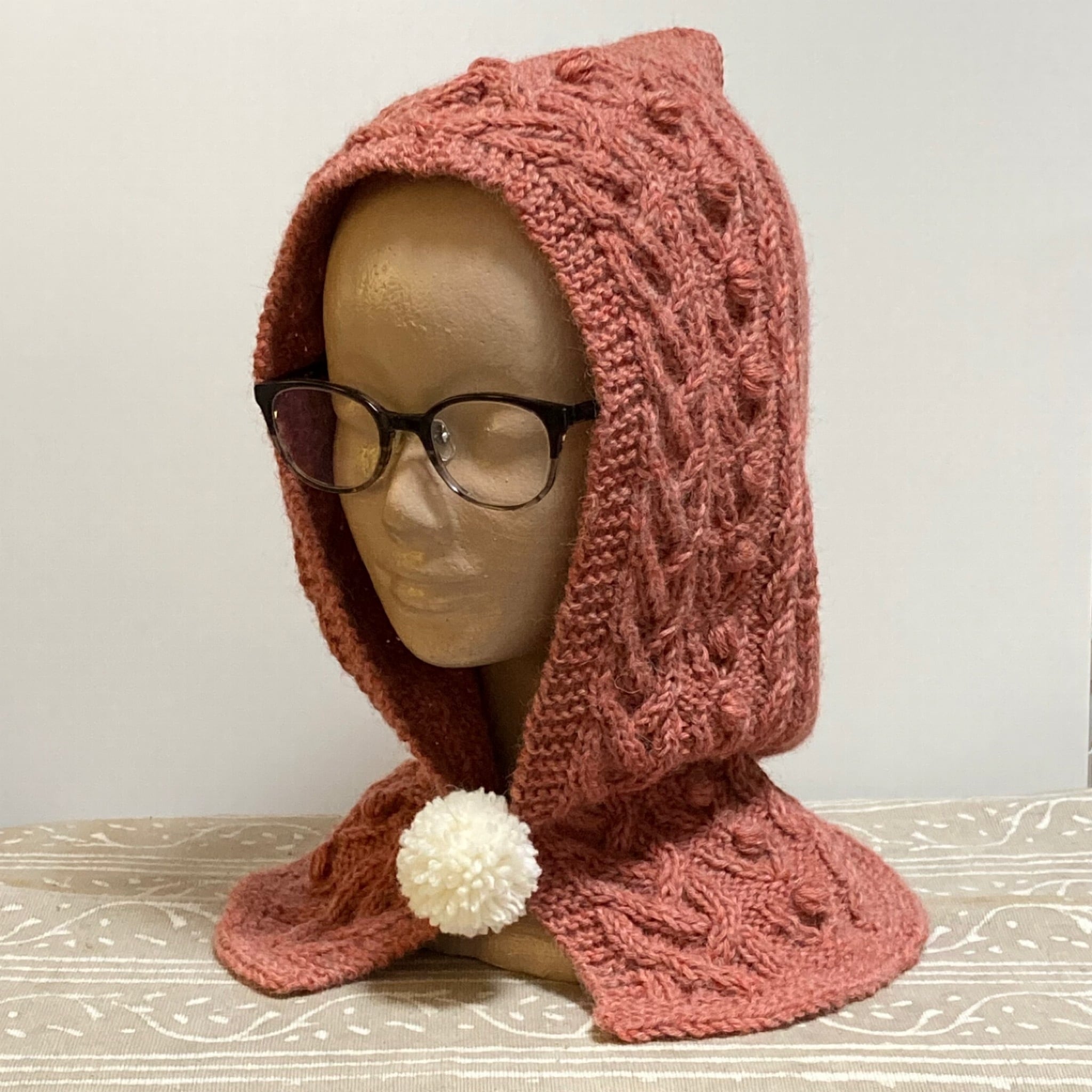 ボップルとケーブルのアラン模様のバラクラバ | Pay ID