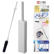 レック 激落ちくん 高密度ブラシ トレループ Premium (ハンディ伸縮タイプ ・ グレー) 最長約93cm くり返し使える ホコリ取り/ケースに通すとモップがキレイに/スライドケースでホコリをまとめて捨てられる