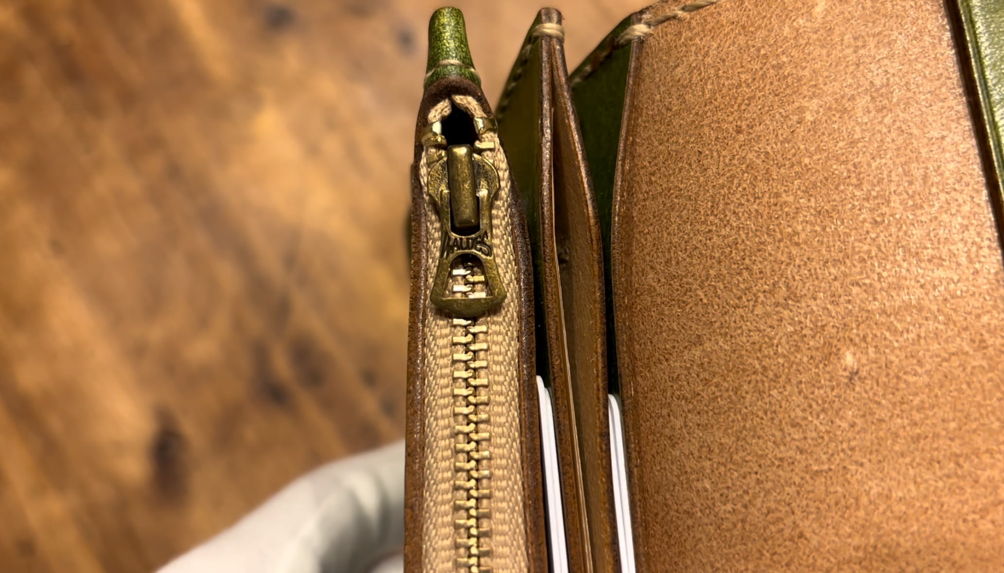 トラッカーウォレット TW01-GR 緑 グリーン 長財布 本革 | ashitae