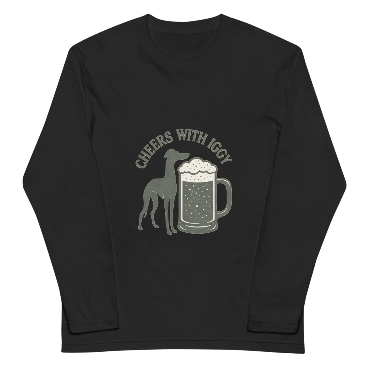CHEERS WITH IGGY ユニセックス長袖Tシャツ A0200