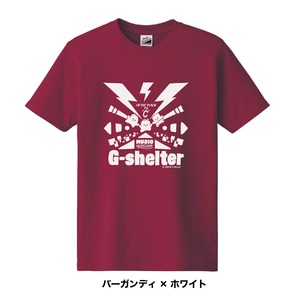 『G-shelter × ウサ太夫コラボ』Tシャツ（バーガンディーボディ）