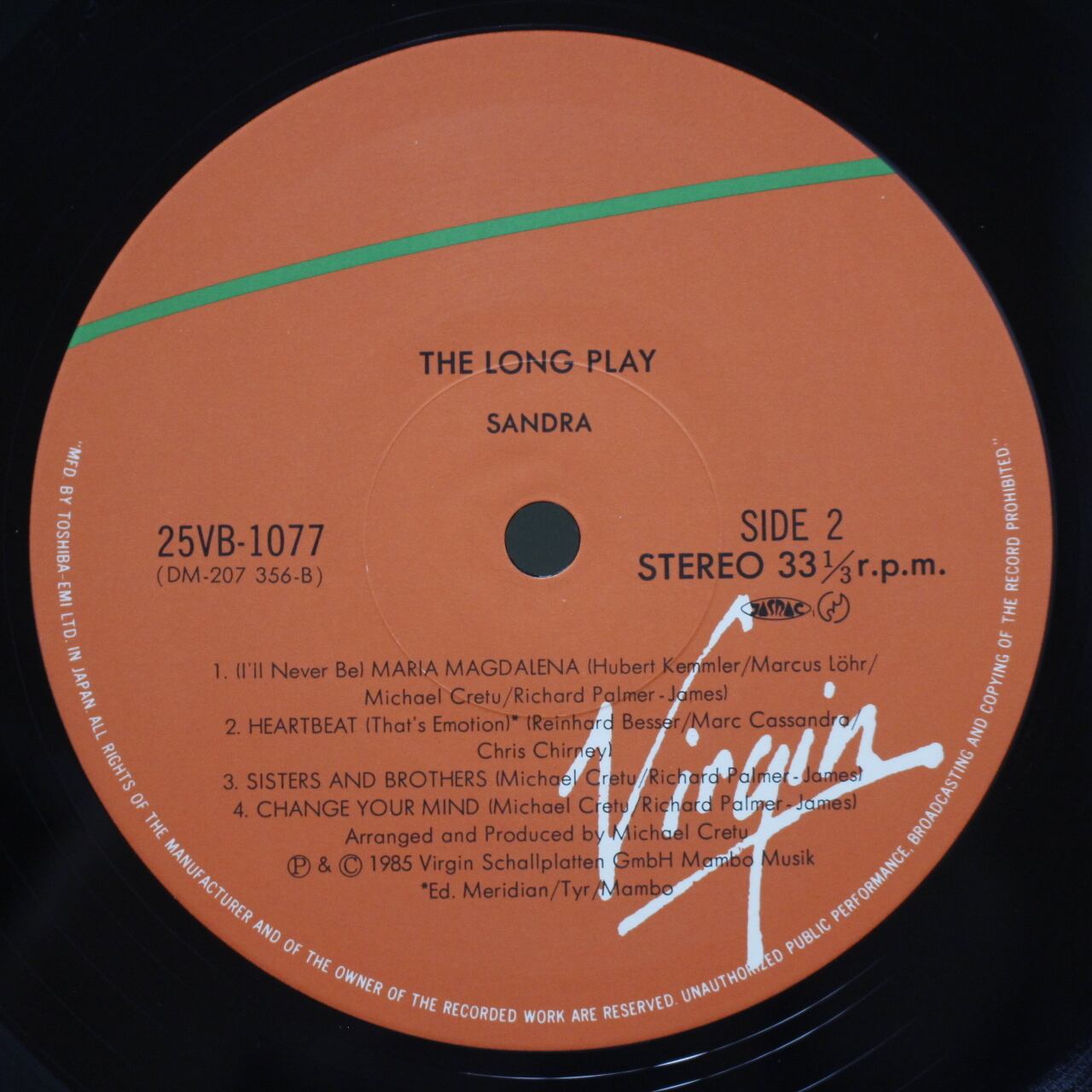 Sandra / The Long Play [25VB-1077, DM-207 356] - 画像4