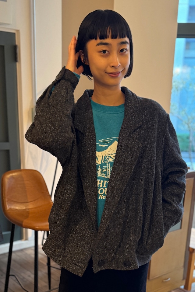 カシュクールデザイングレージャケット