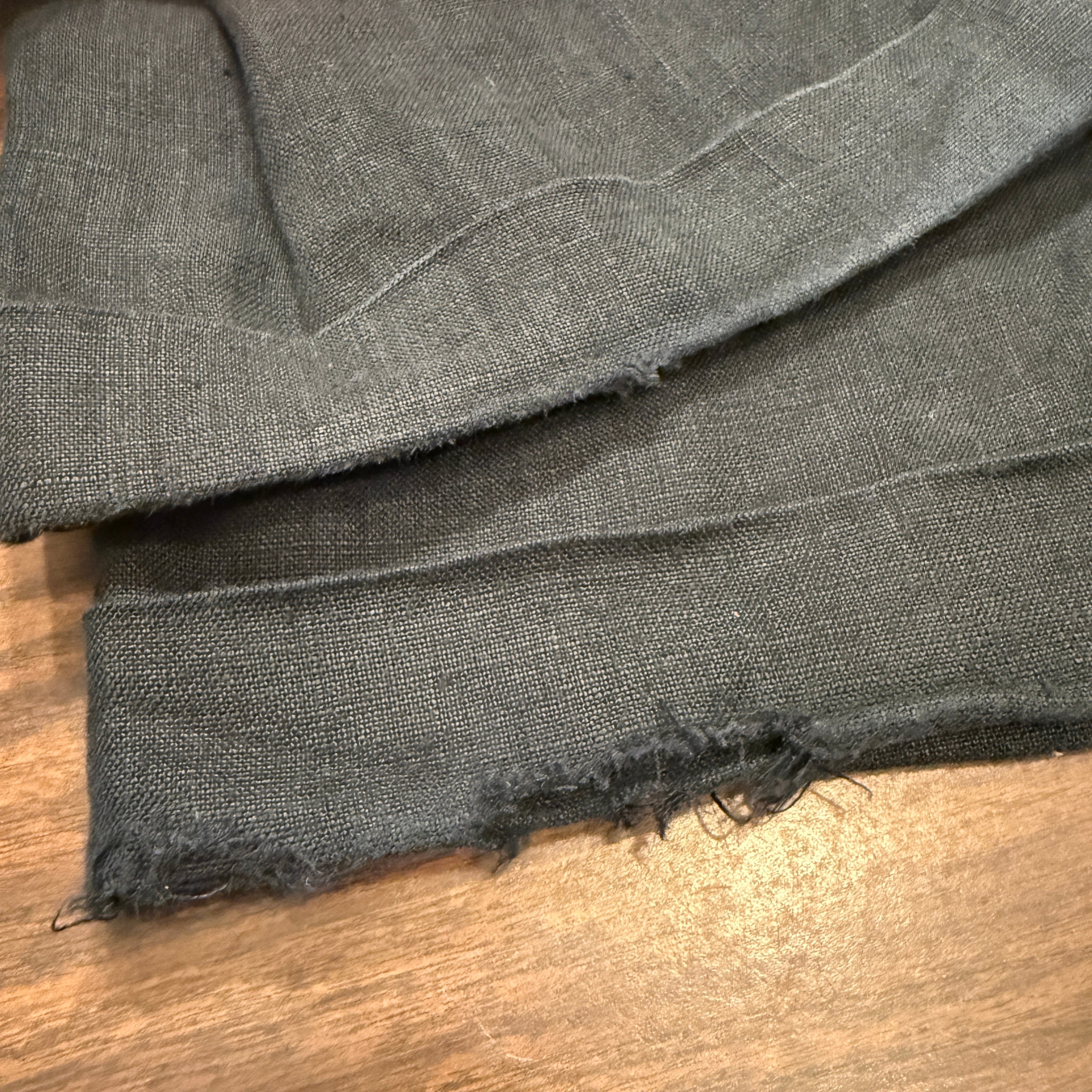 ralphlauren 黒 リネン パンツ W36L30/ラルフローレン ブラック linen