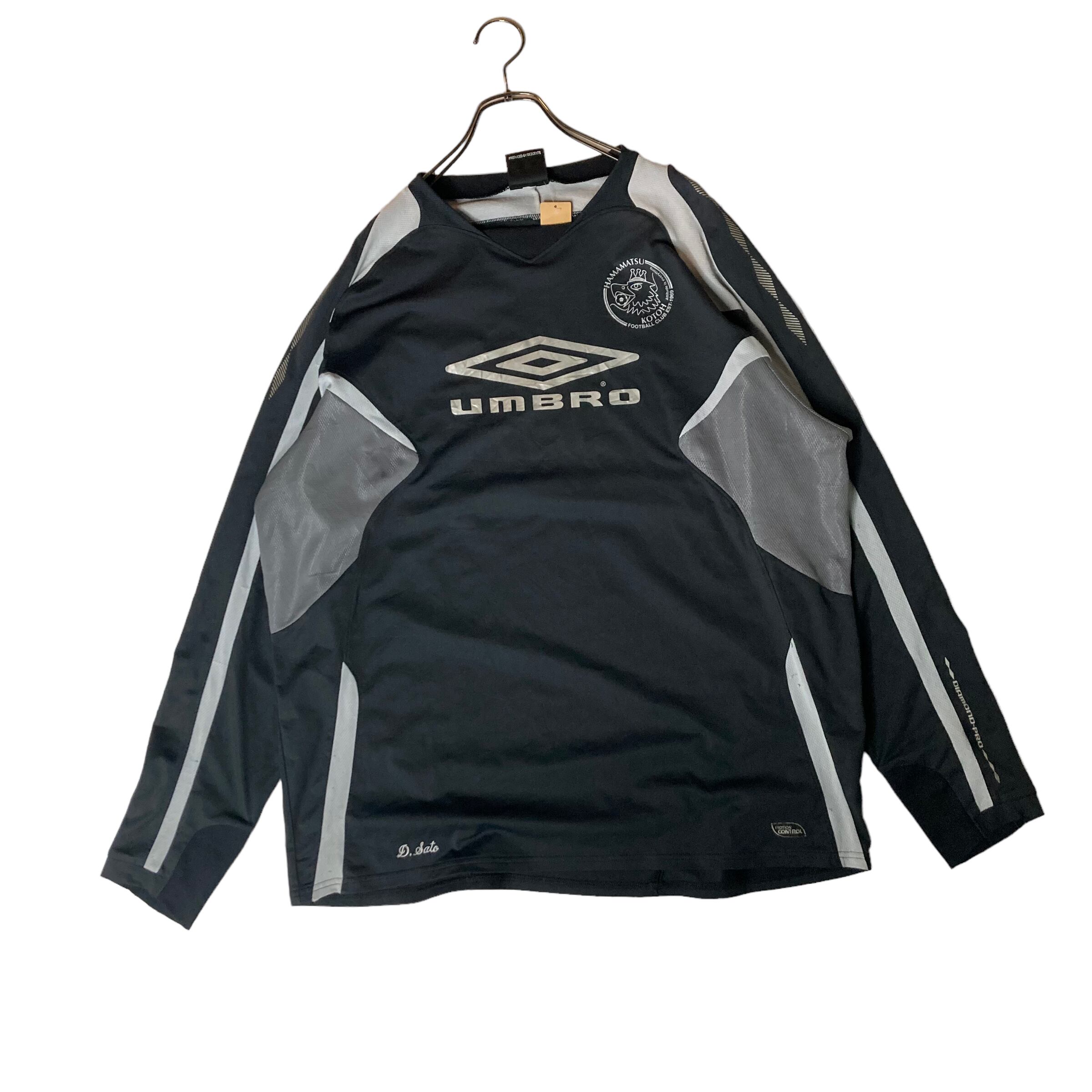 両面プリント】【ラグランスリーブ】UMBRO 長袖Tシャツ XL ロンT 