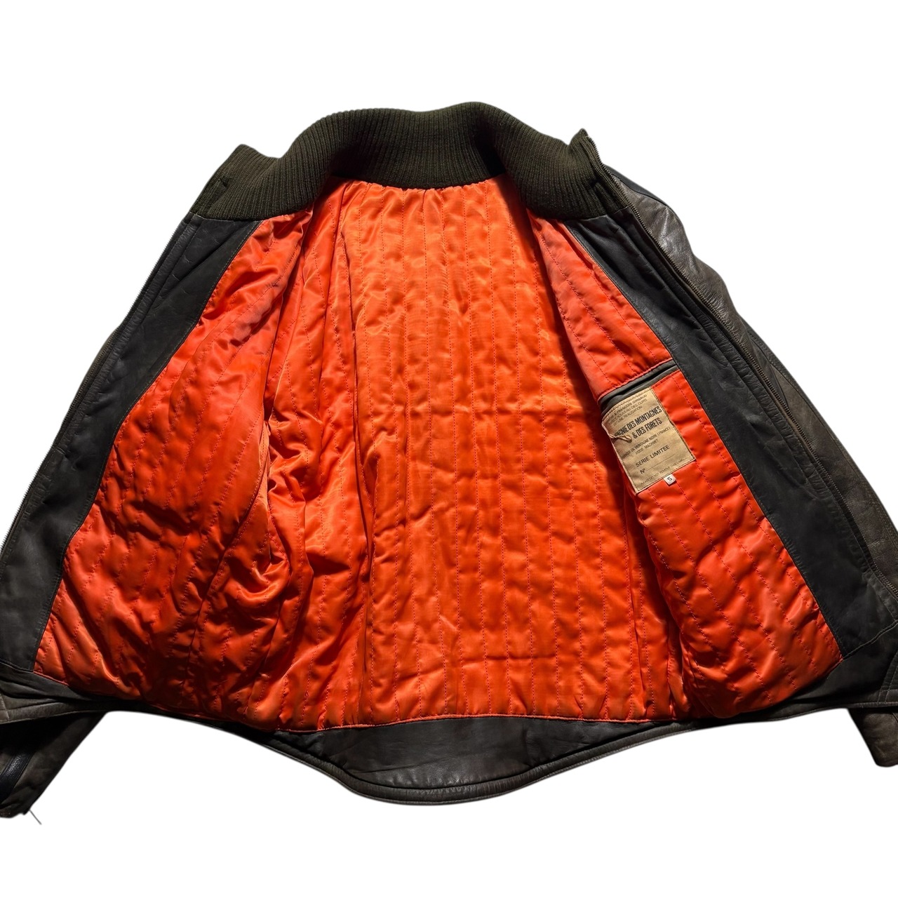 archive 1980’s MARITHE FRANCOIS GIRBAUD leather bomber jacket limited edition 82.83