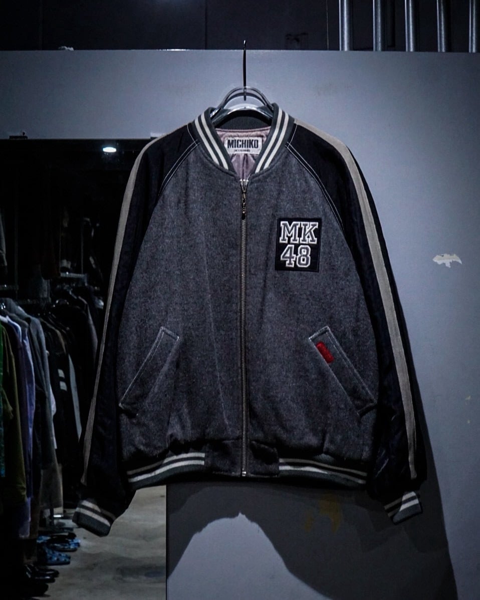 add (C) vintage】“MICHIKO LONDON”Wappen Design Loose Varsity