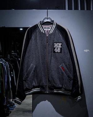 【add (C) vintage】“MICHIKO LONDON”Wappen Design Loose Varsity Jacket