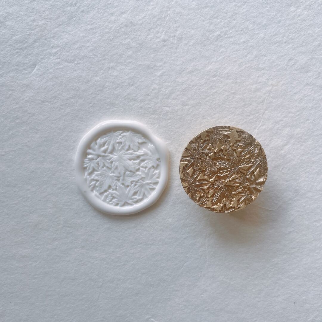 Wax Stamp- maple leaves／スタンプヘッド