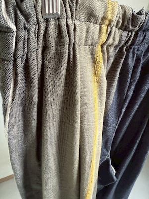 12)  ワイドパンツ ショート ポケット  コットン  DGY/KHA  玉木新雌 tamaki niime