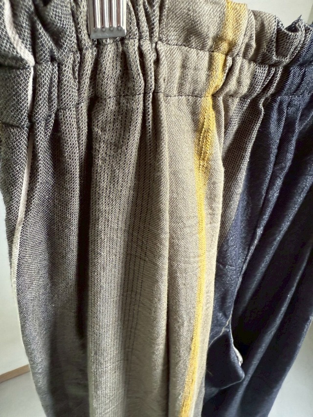 12)  ワイドパンツ ショート ポケット  コットン  DGY/KHA  玉木新雌 tamaki niime