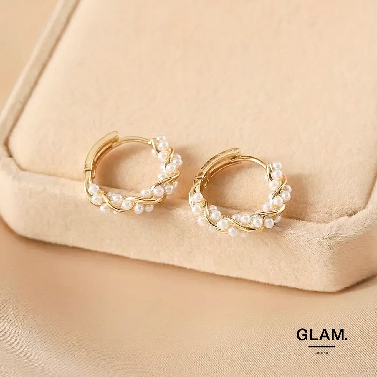 グレインパールピアス