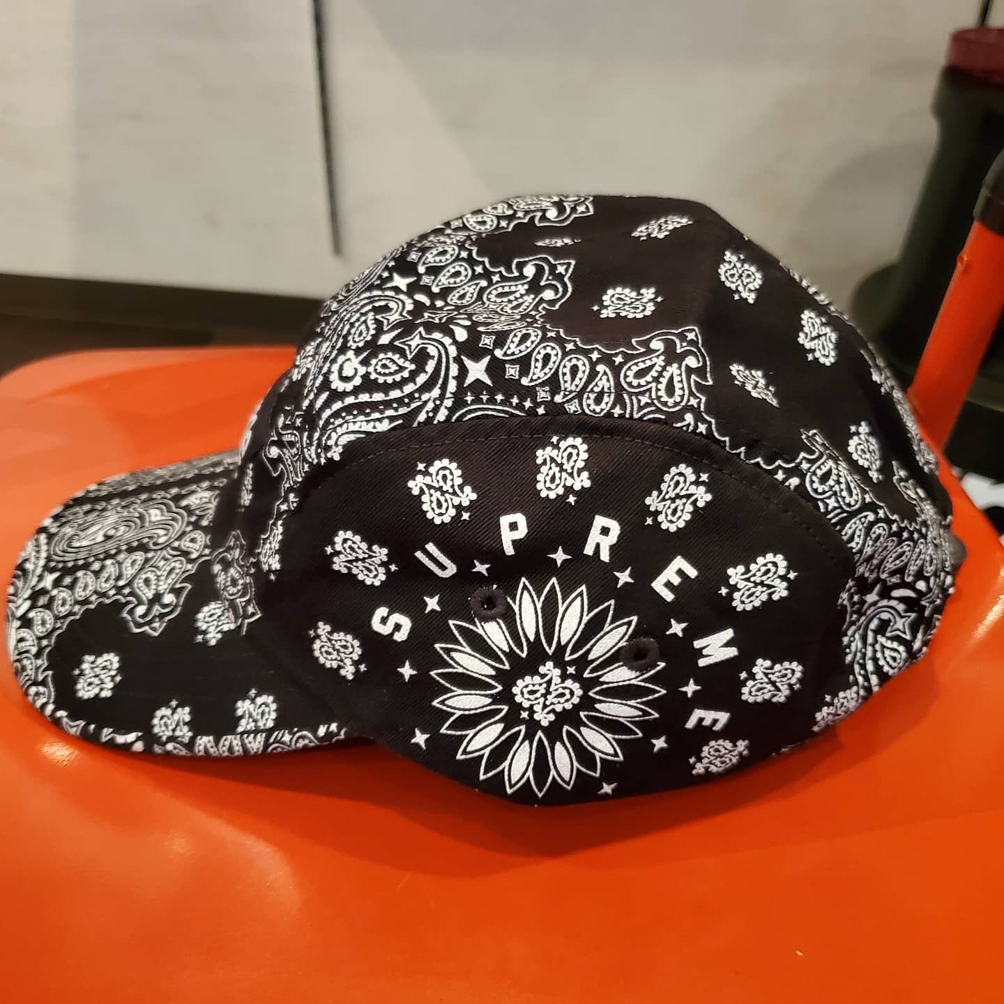 supreme Bandana Camp Cap COLOR：Navy帽子