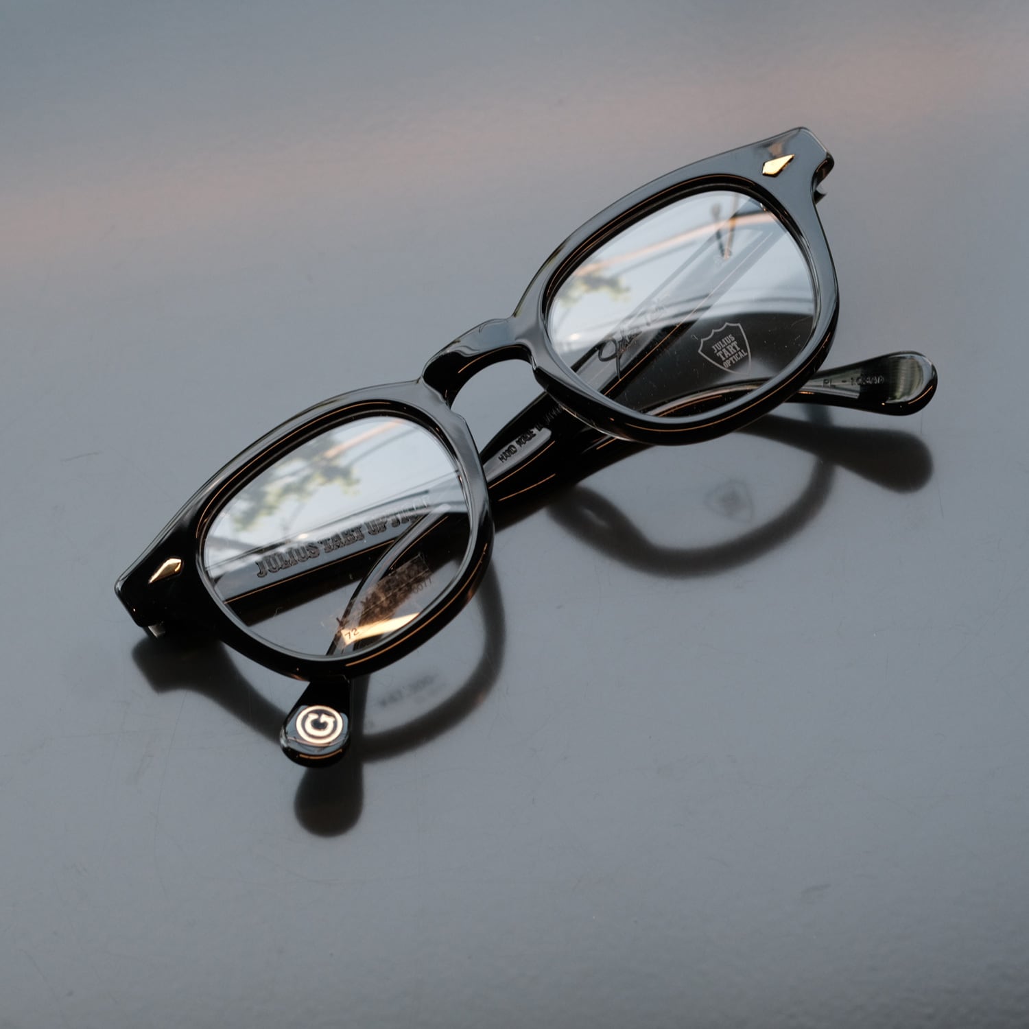 JULIUS TART OPTICAL】AR 48□24 Gold Edition - Black Clear (LARGE