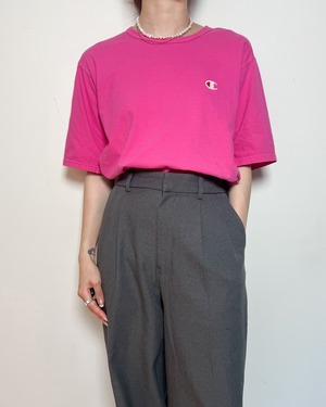 90's Champion T-Shirt / Pink(L)
