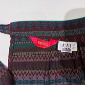 KENZO ケンゾー ジャガード ネイティブ 総柄 エプロン スカート