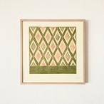 竹﨑勝代 TAKEZAKI Katsuyo 'a secret gaeden 秘密の庭' /woodcut print with frame thumbnail 1