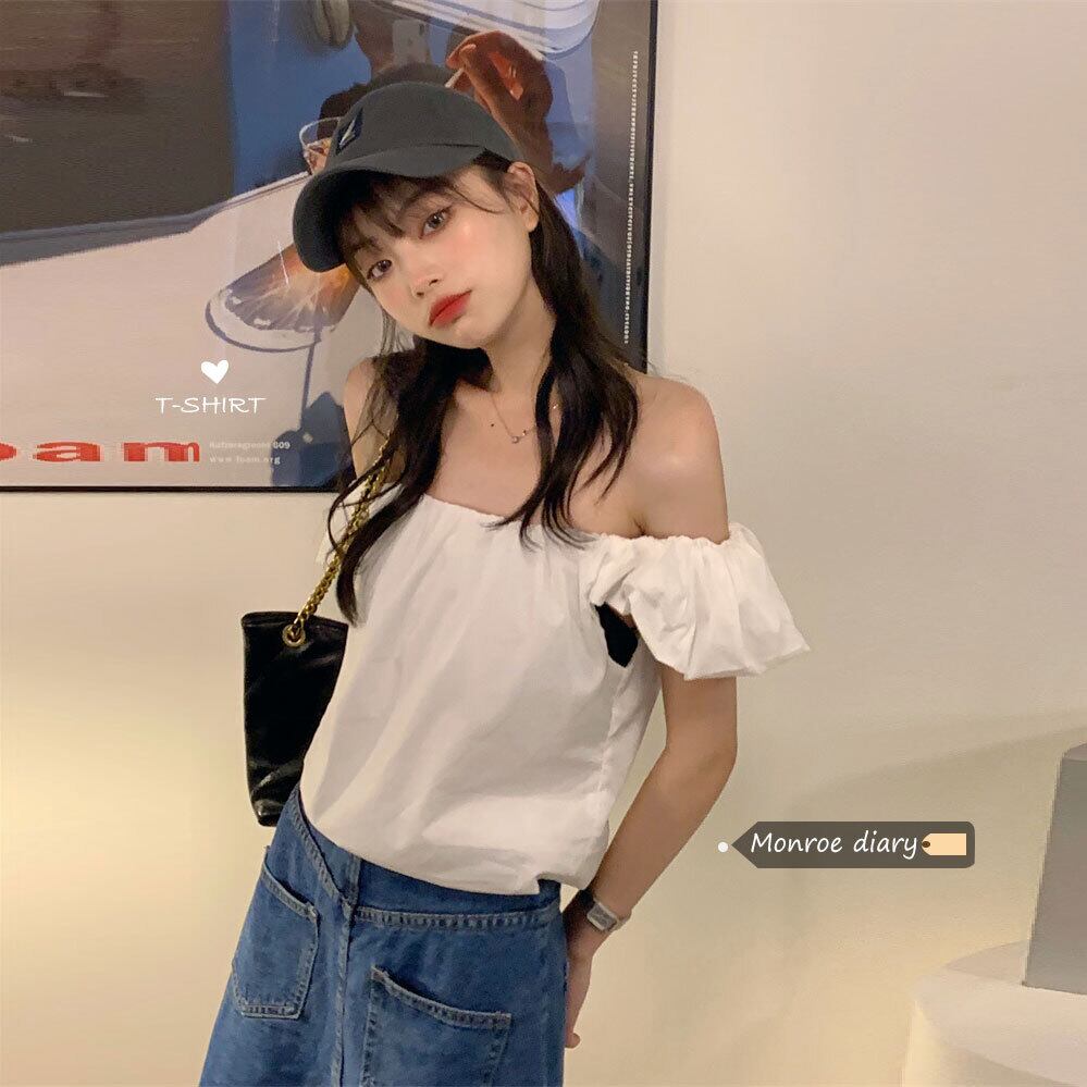 シャツ トップス サマールーズ ストリート 大人ガーリー スウィート キュート カジュアル 夏物 モンロー86639488084