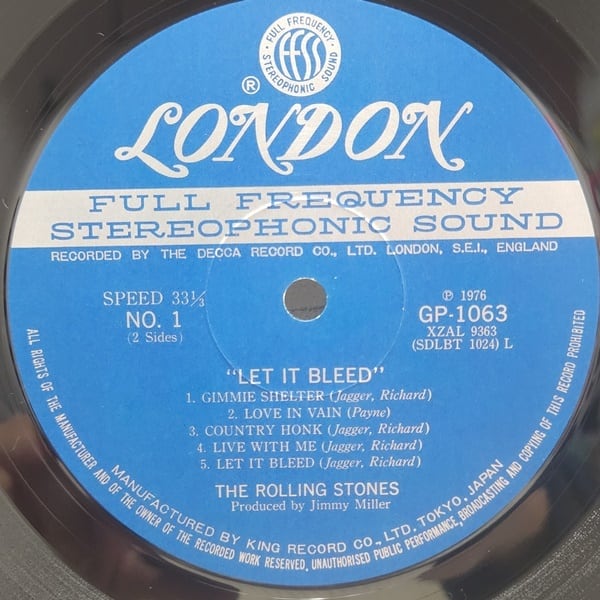 The Rolling Stones / Let It Bleed [GP-1063, GP 1063] - 画像3