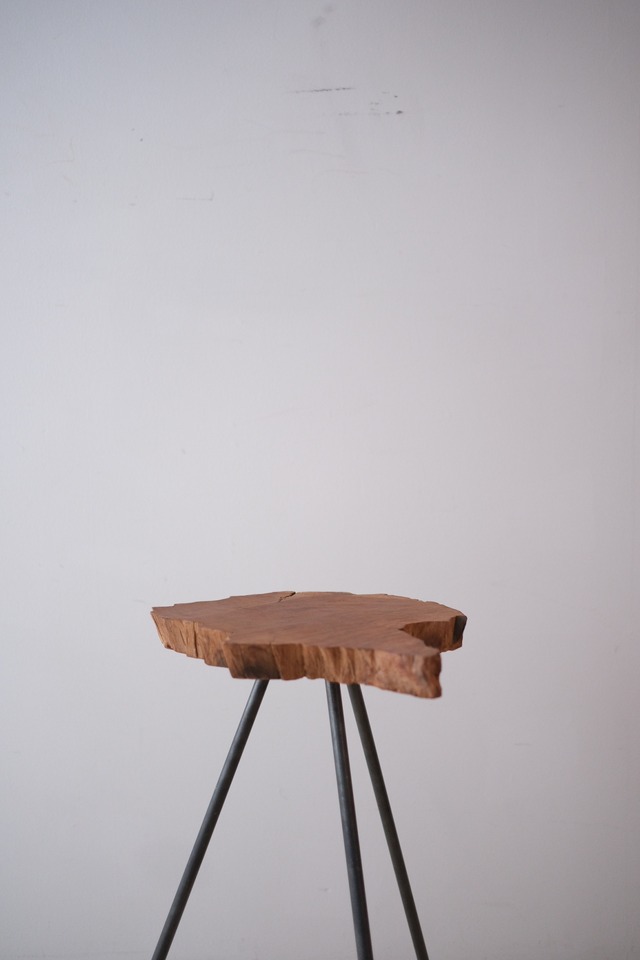 一枚板 Side table "欅" #007